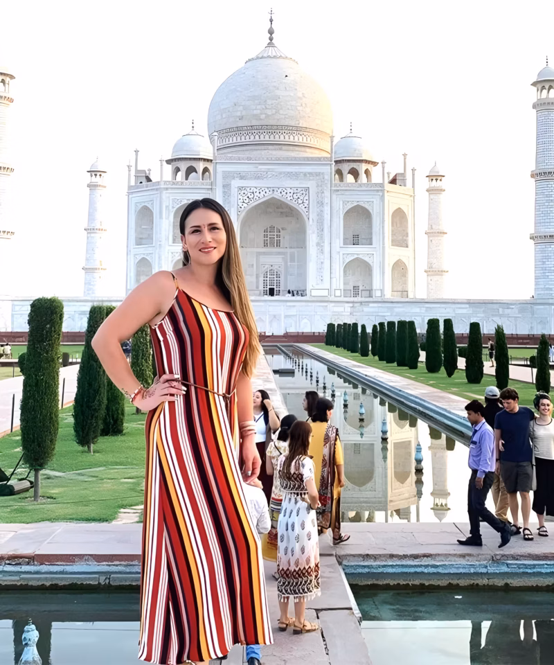 Taj Mahal at sunrise in Agra, India, part of a luxury northern India tour including Delhi, Rajasthan and Varanasi