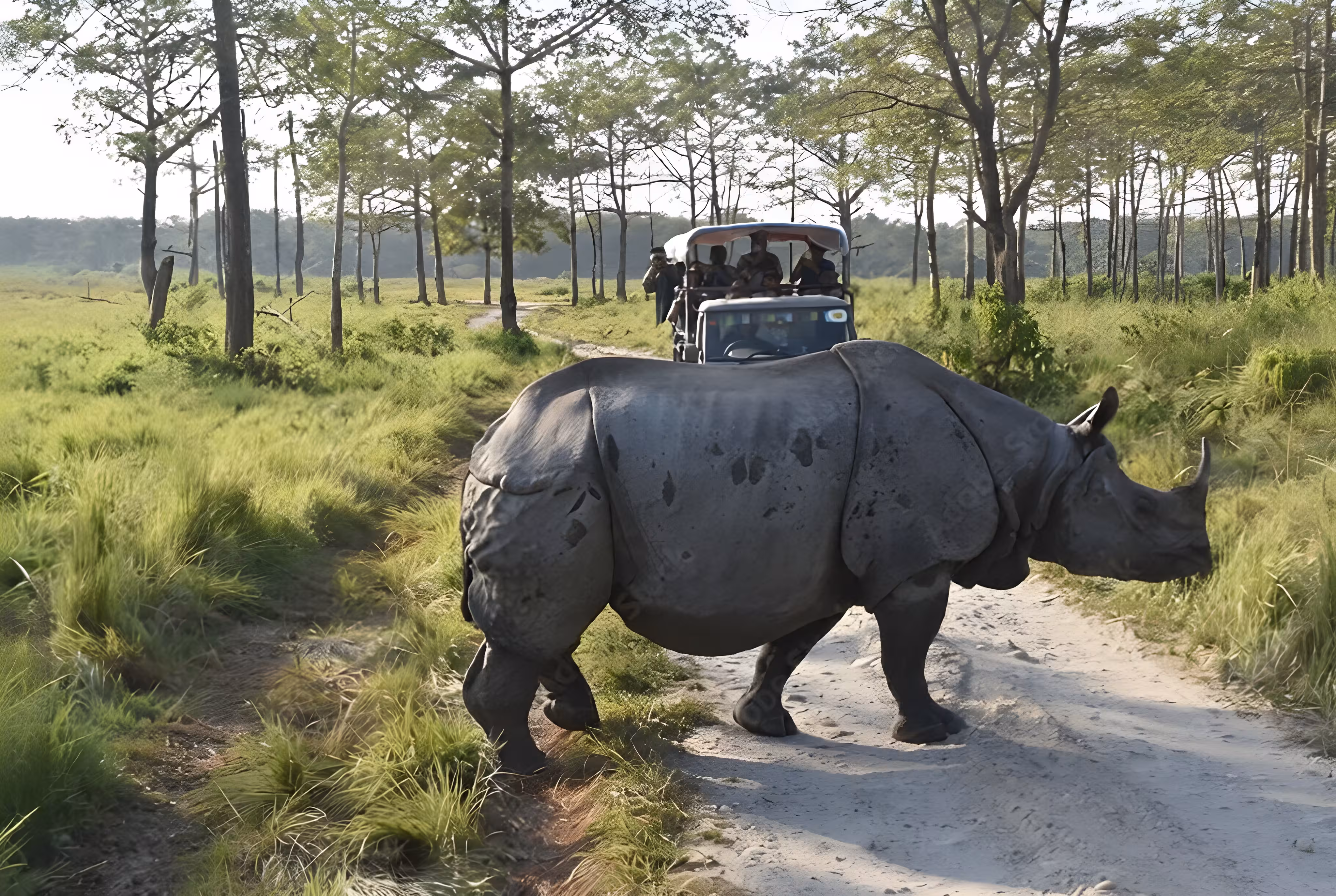 Safari en jeep en el Parque Nacional de Chitwan con posibilidad de ver tigre de Bengala durante un tour de lujo por India y Nepal
